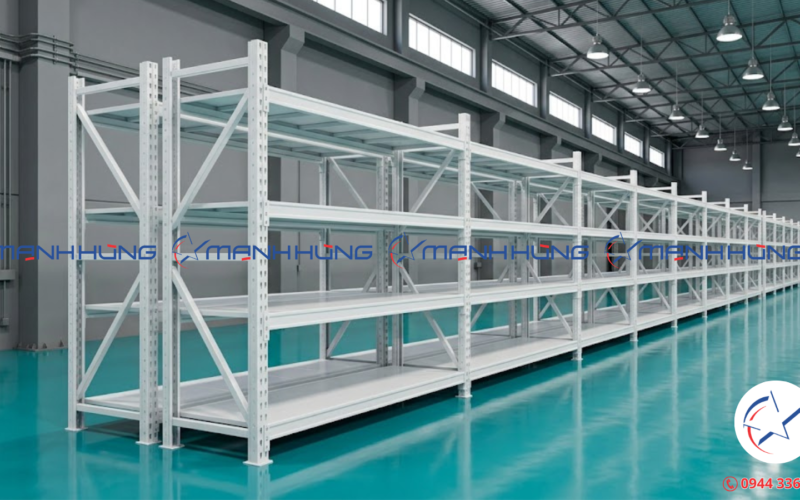 Xưởng Sản Xuất Kệ Trung Tải 700kg Tại TPHCM – Miễn Phí Thiết Kế 3D, Bảo Hành 24 Tháng – Cơ Khí Mạnh Hùng