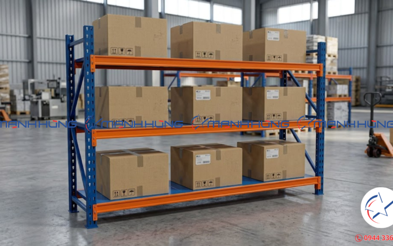 Xưởng Sản Xuất Kệ Trung Tải 300kg Tại TPHCM – Miễn Phí Thiết Kế 2D, 3D, Bảo Hành 2 Năm – Cơ Khí Mạnh Hùng